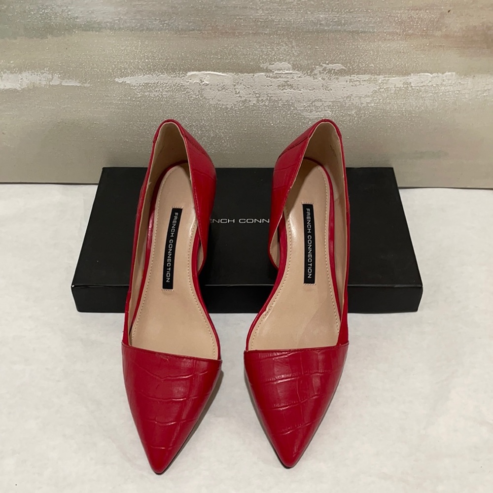 Red French Connection heels